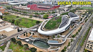 $1.5BN George Lucas Museum Aerial Construction Tour next to LA Coliseum
