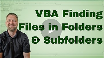 Quickly Find All files within a folder and sub folder in Excel VBA - Code Included