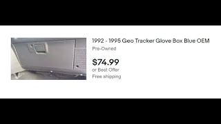 Geo Tracker cheap glove box wont stay closed cheap fix when to be practical and not spend extra $