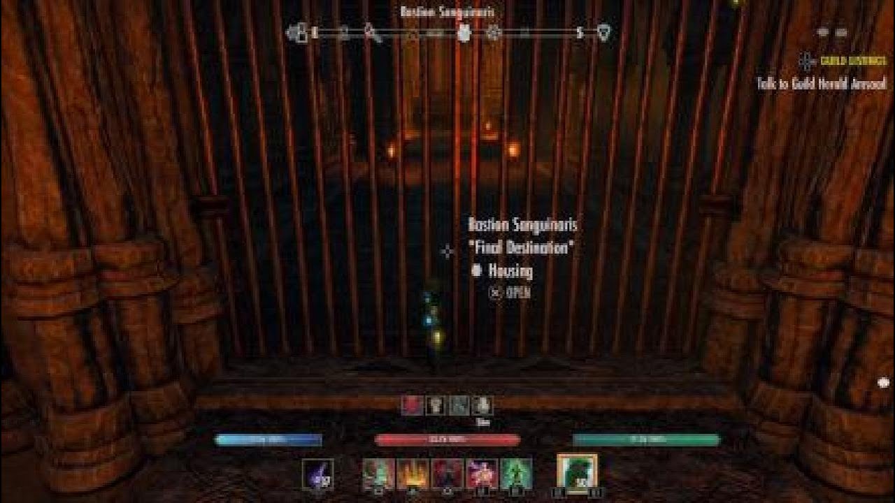 Eso Bastion Sanguinaris ( vampire housing ) Fully decorated 700/700 PS5