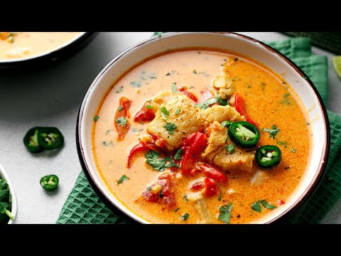 Quick Keto Brazilian Fish Stew Low-Carb Moqueca Recipe