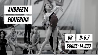Ekaterina Andreeva | 14.333 - Uneven Bars - Russian Youth Spartakiad 2021 | All Around