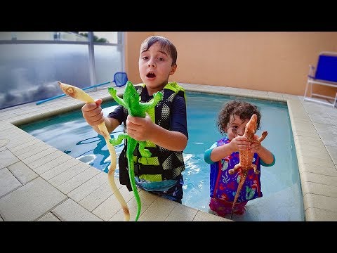 DESAFIO DO BAMBOLÊ NA PISCINA - Família Brancoala 