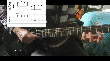 Octaves Pedal Tone in Am Lick (with tabs) - DP