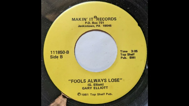 Gary Elliott - Fools Always Lose