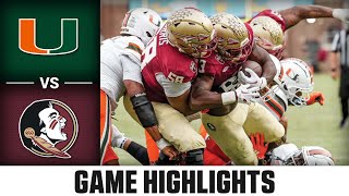Miami vs. Florida State Game Highlights | 2023 ACC Football