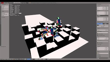 Blender Ge skinned animated ragdoll spawn test