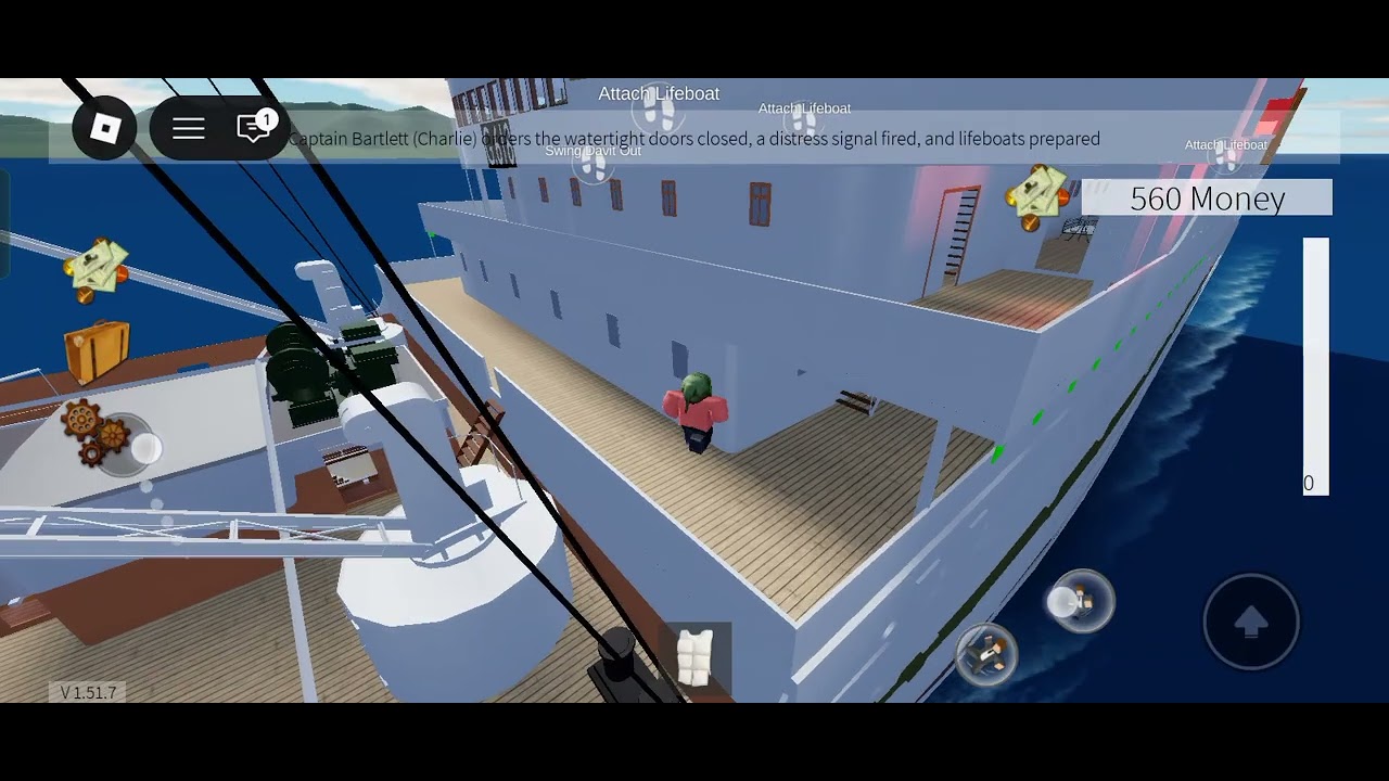 The Sinking of the britannic in roblox 