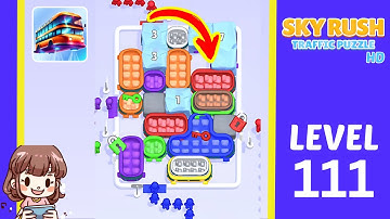 Sky Rush Traffic Puzzle Level 111 Solution Walkthrough