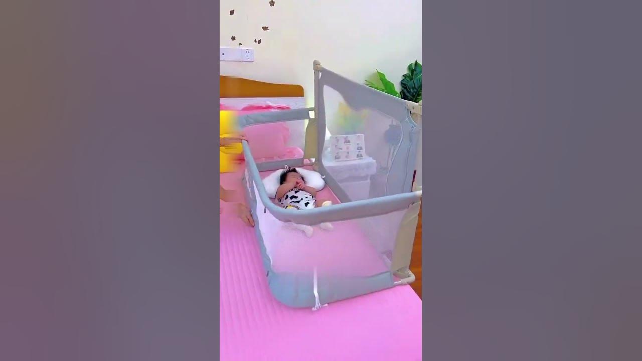 ⭐ Product Link in Comments ⭐Baby Comfy Safety Lightweight Bed Side Crib #viral