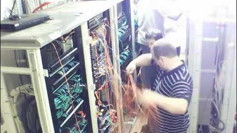Network Room Recabling Time Lapse