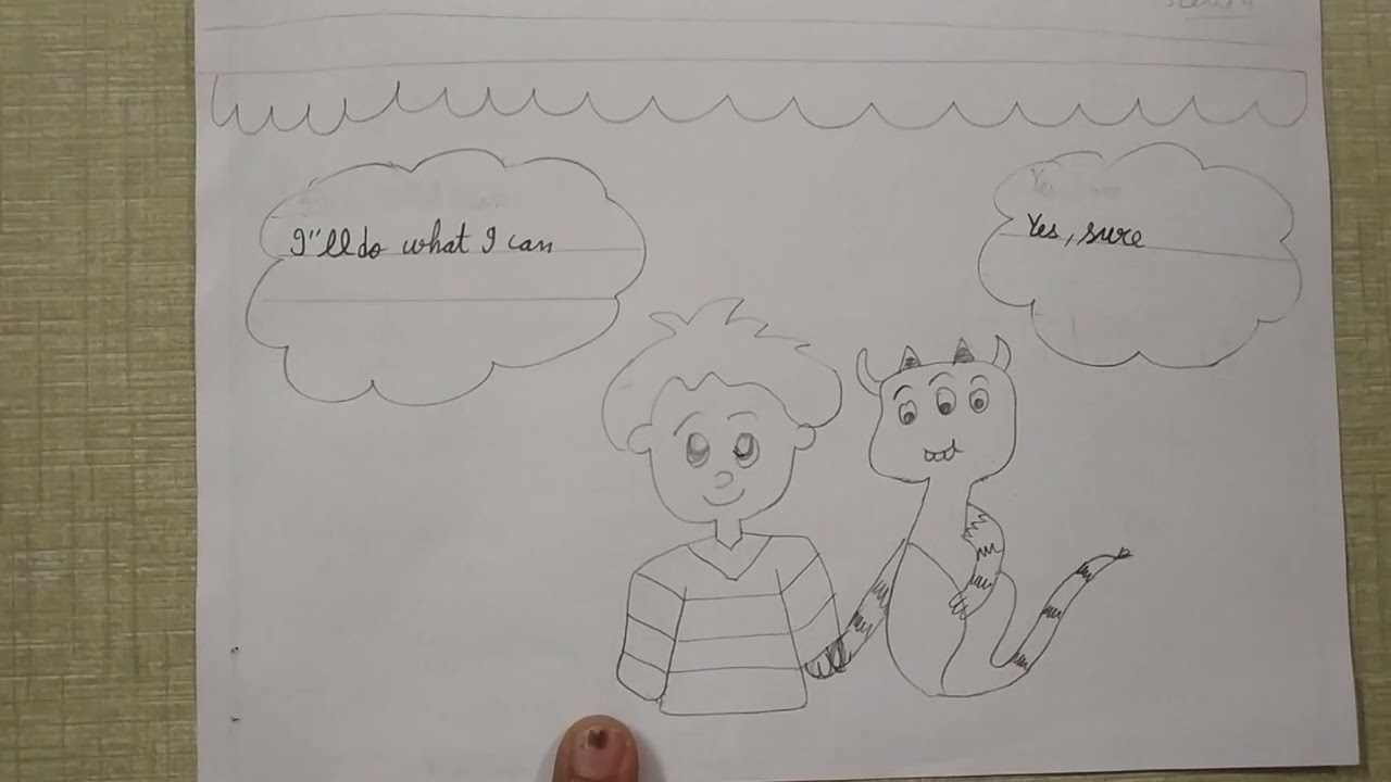 Part-1 / Comic book ideas on Save Earth  conversation between a boy and alien on saving earth