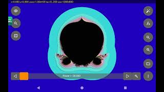 Mandelegg Power Morphing and Rotating at the Same Time screenshot 4