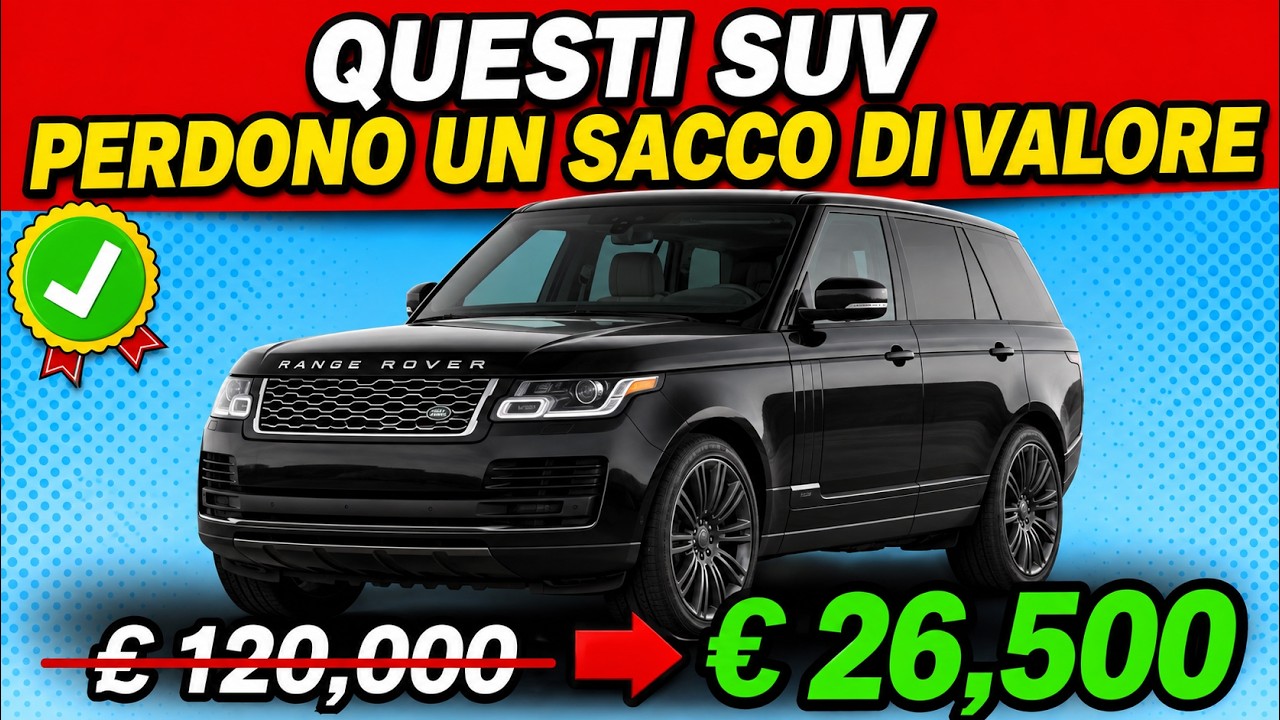 Questi 15 SUVS non valgono più niente nel 2026