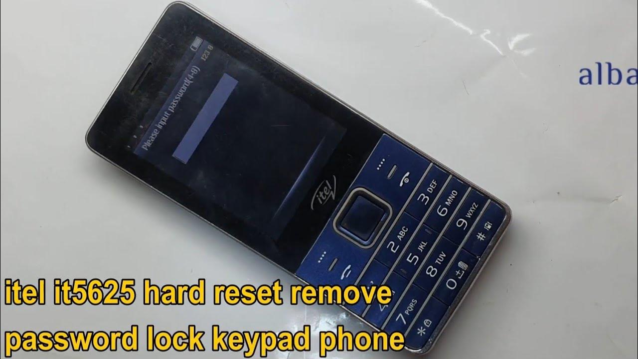 itel it5625 hard reset remove password lock keypad phone YouTube