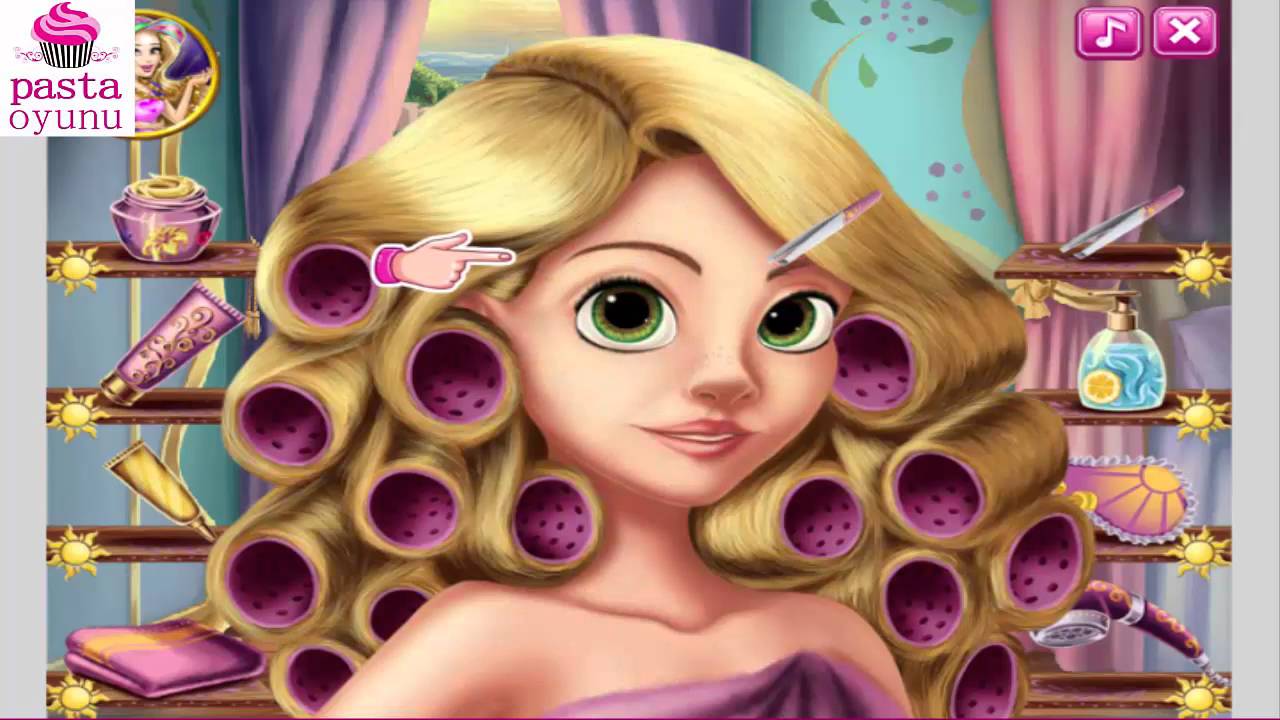 Rapunzel Makyaj Oyunu - YouTube