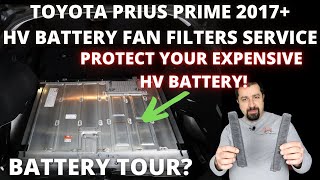 how to replace hv battery fan filters on 2017  toyota prius prime plug in hybrid