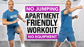 NO NOISE! Low Impact FULL BODY Apartment Friendly Small Space Workout (No Jumping, No Equipment)