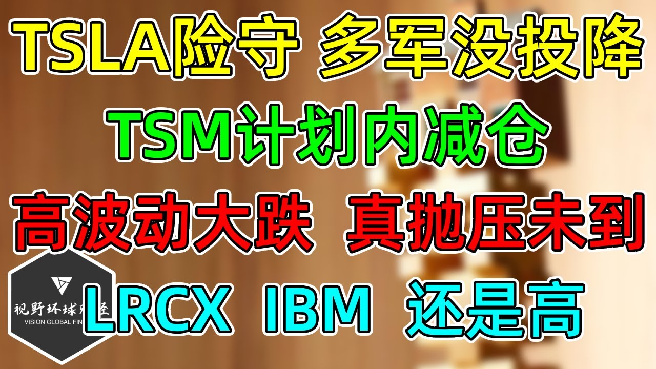 美股TSLA财报险守，多头没投降！IBM、LRCX还是高！TSM计划内减仓！高波动股大跌，只是毛毛雨！ - 美股快媒体(Kuai.Media)