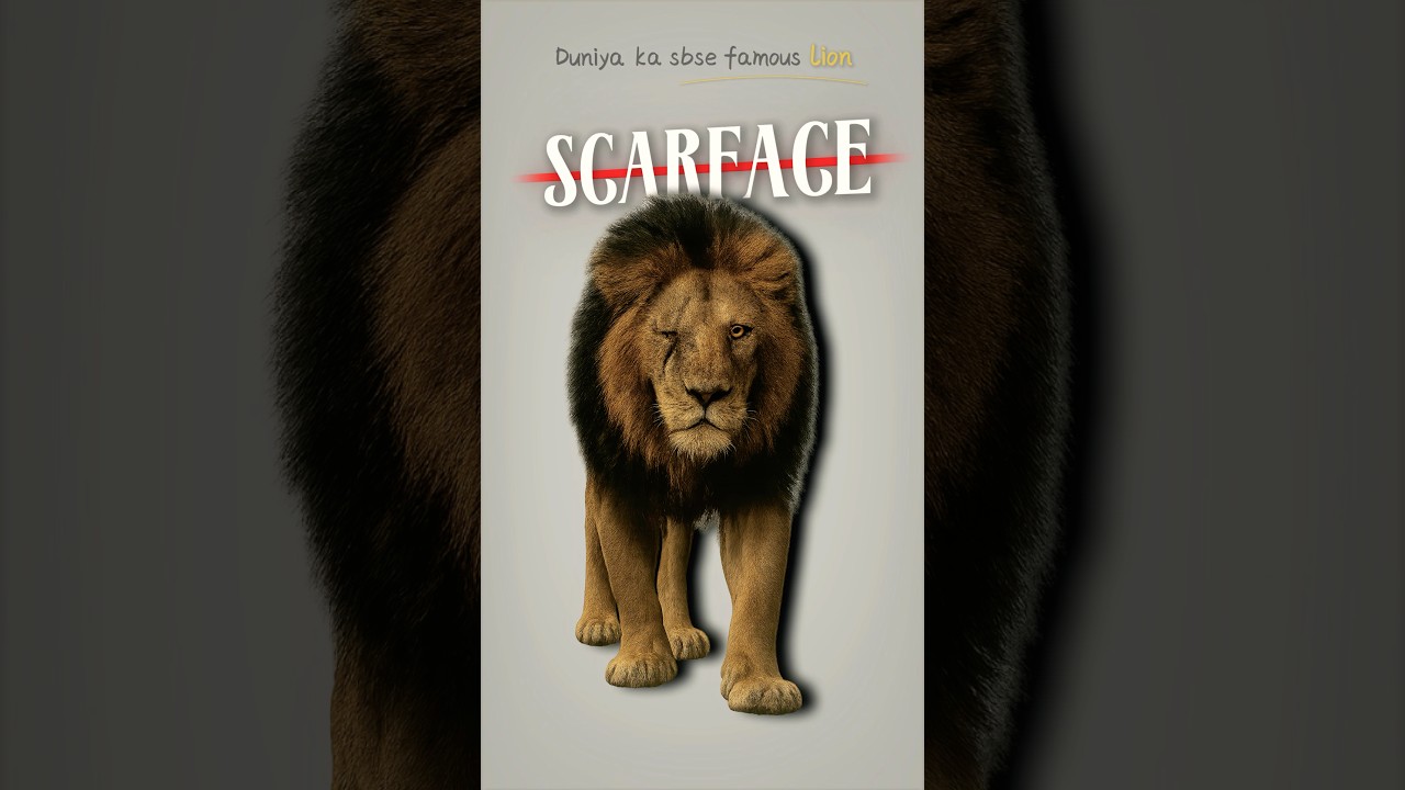 World’s Most Famous Lion 🦁 killed 130 Lions #scarface #lion #amazingfacts