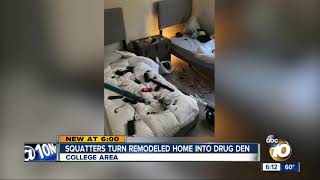 Squatters turn College Area vacation home into drug den