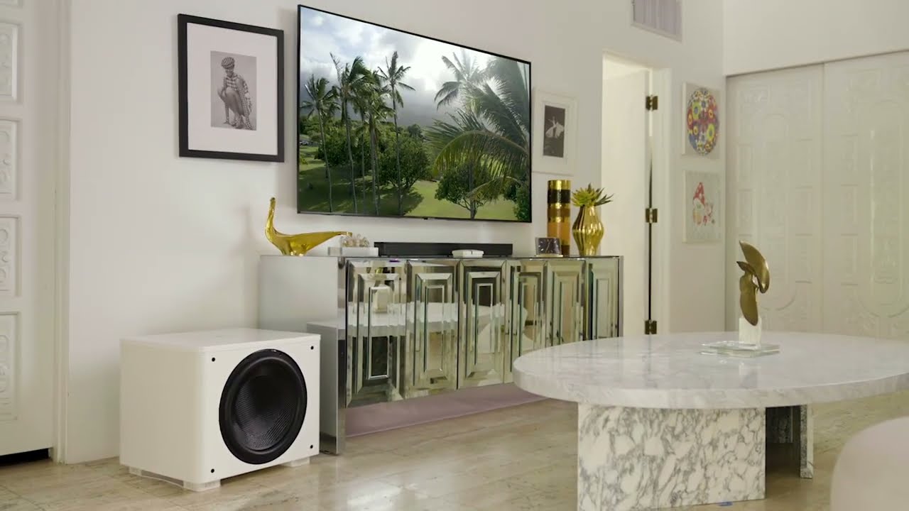 Elegant Design Meets Deep Bass: Serie HT White Subwoofer Edition
