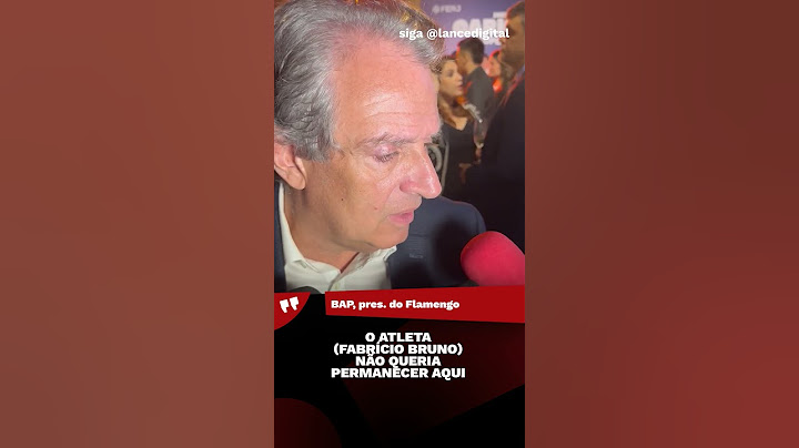 BAP, presidente do Flamengo, falou sobre a saída de Fabrício Bruno! #Flamengo #FabrícioBruno