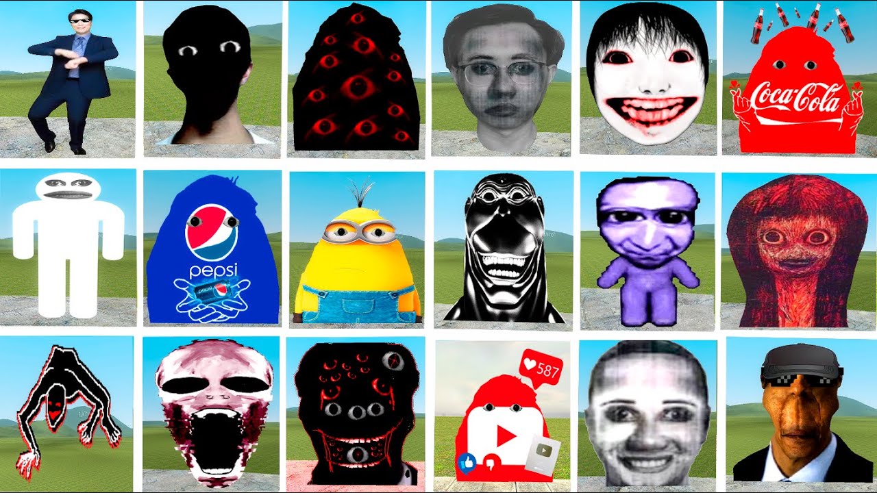 Nicos, Angry Munci, Obunga, Selene Delgado \ Nextbots Family \ Gmod! Garry's Mod! (Part 18)