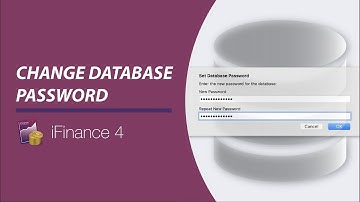 iFinance 4 - Change database password (Encryption)