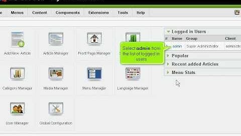 How to Login to Joomla as the Default Administrator