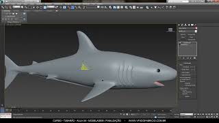 Aula 04 / 19 - Modelagem Finalização - Curso Tubarão (Baby Shark) 3d 2014