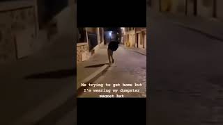 me trying to get home but i'm wearing my dumpster magnet hat | #memes #funny #viralvideo