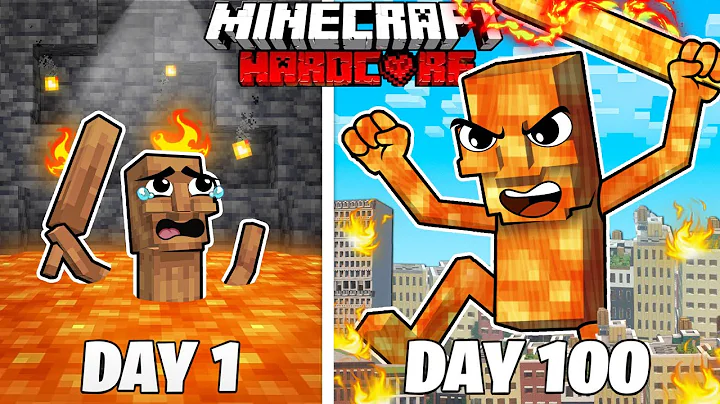 I Survived 100 Days as LAVA TUNG TUNG TUNG SAHUR in HARDCORE Minecraft
