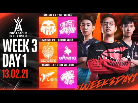 Regular Season | Week 3 Day 1 | RoV Pro League 2021 Summer - Regular Season | Week 3 Day 1 | RoV Pro League 2021 Summer