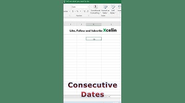 Auto Dates in Excel (Quick method) #excel #shorts
