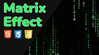 Как сделать эффект Матрицы на чистом JavaScript | Matrix Rain Effect