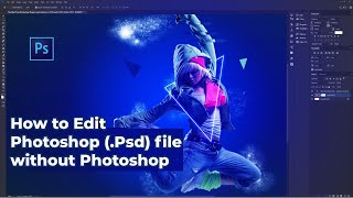 How to Edit Photoshop (.Psd) file without Photoshop || use Photoshop online