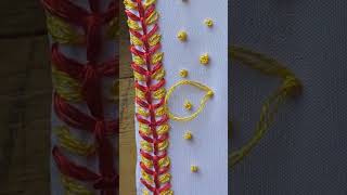 knot stitch ....very easy | embroidery #embroidery #handembroidery