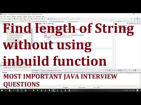 Find length of String without using inbuild function | Most important java interview questions