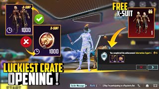 😱 Got Free IGNIS X-Suit | IGNIS X-Suit Crate Luckiest Crate Opening & Best Trick | PUBGM