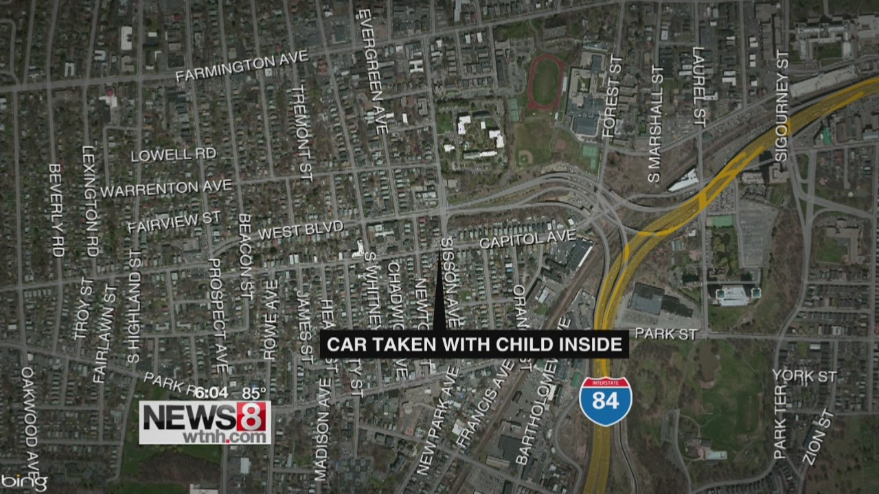 Hartford PD: man steals car with child sleeping in backseat - YouTube