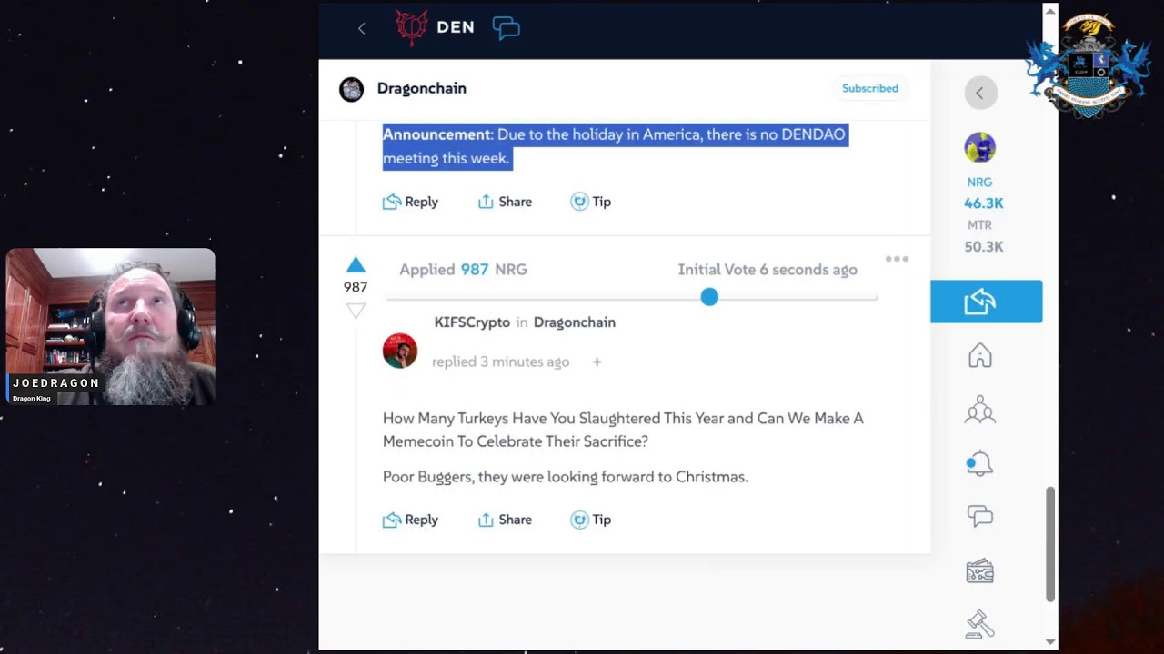 SHDL 0x149 | Dragonchain And Den.Social Updates, AMA With Joe Roets
