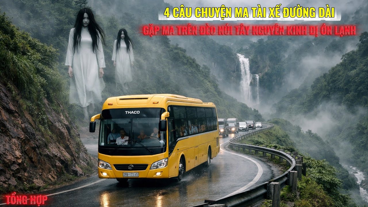 4 Câu Chuyện Ma Tài Xế Đường Dài - Gặp Nhiều Ma Trên Đèo Núi Tây Nguyên Kinh Dị Ớn Lạnh