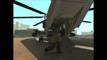San Andreas gameplay : MH-53 Pave low