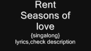 Rent - Seasons of love {singalong/karaoke}