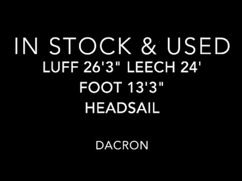 Used Hank On Headsail Luff 26'3
