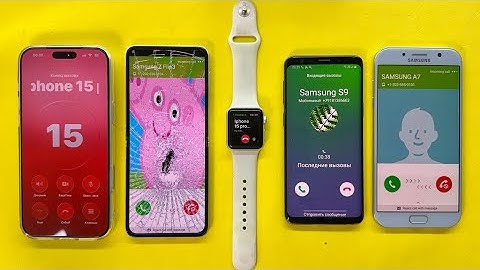 Apple Watch incoming Calls iPhone 17/ Samsung S9, A7, Z Flip/ Outgoing Call