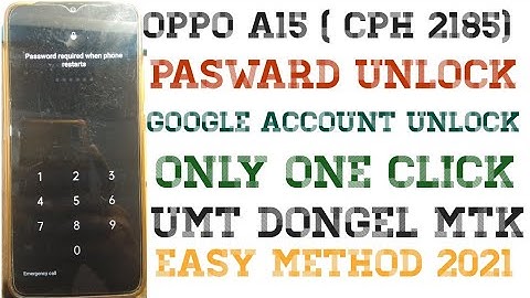 Oppo A15 Password Unlock Without Data loss Umt| Oppo A15 CPH2185 Pattern Unlock umt by DILSHAD MOBIL