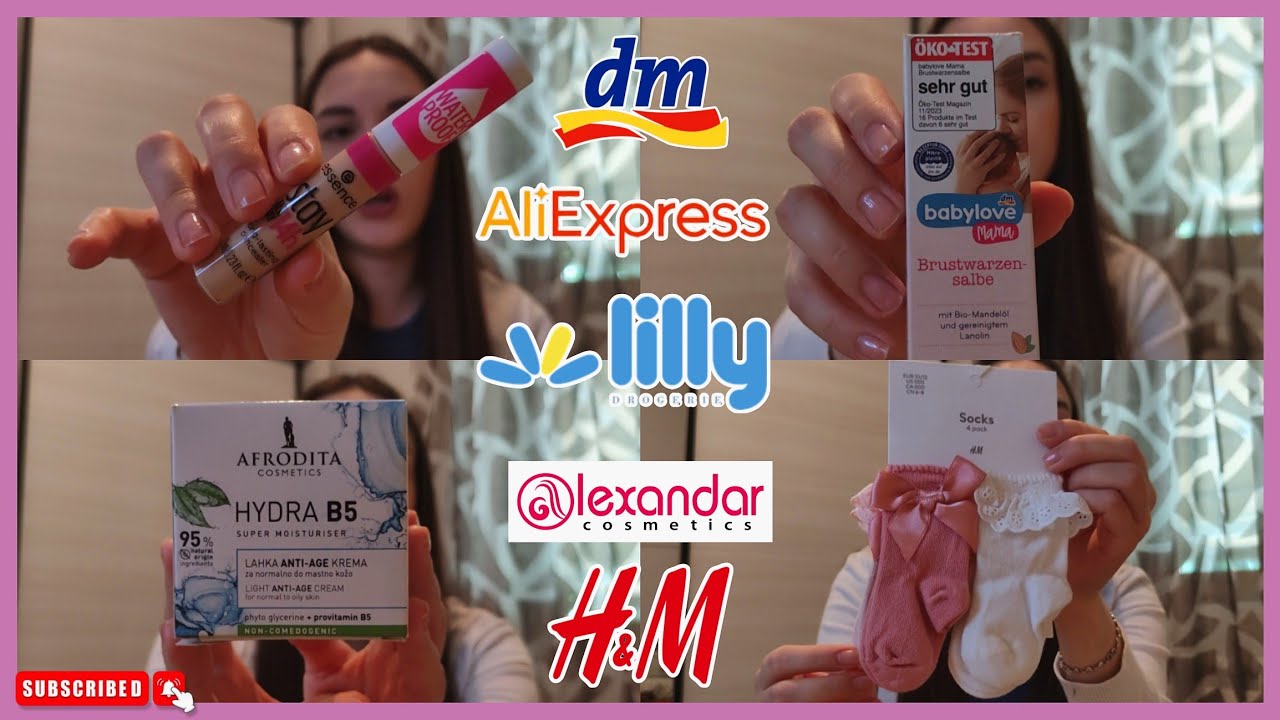 HAUL | Dm, Lilly, H&M, Alexandar cosmetics, AliExpress