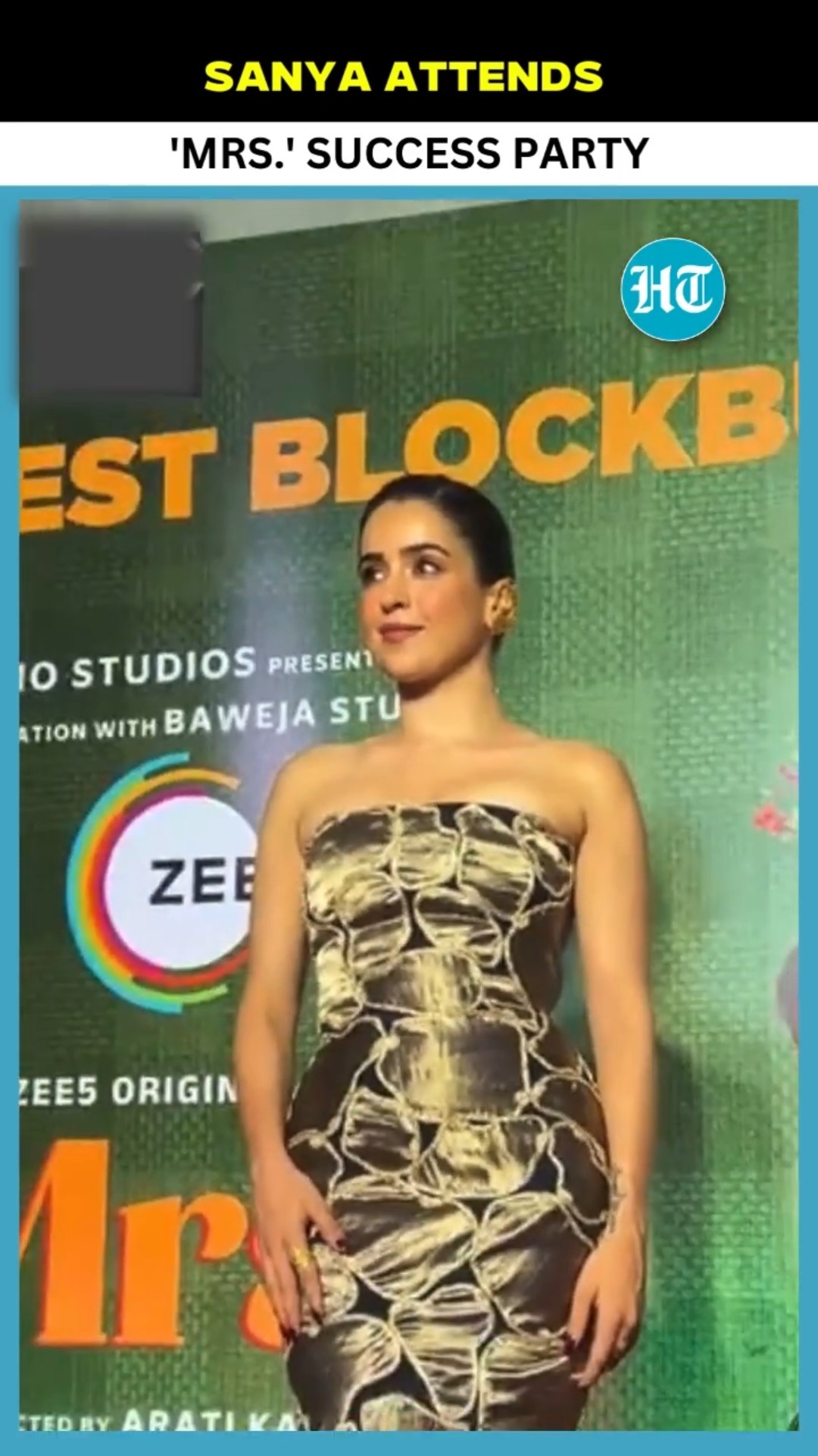 Sanya Malhotra Joins Celebration At Zee5 Original 'Mrs.' Success Party